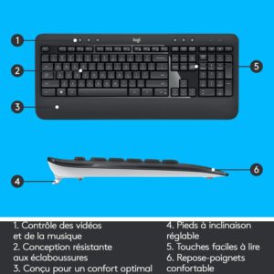 Logitech MK540 Combo Clavier Souris sans Fil Windows – Image 4