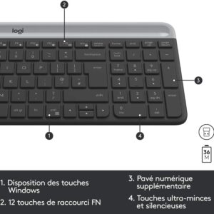 Logitech MK470 Combo Clavier et Souris sans Fil – Image 4