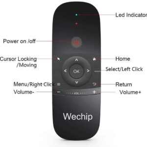 WeChip Télécommande Clavier et Souris, 2.4G Contrôleur Telecommande Bluetooth – Image 5