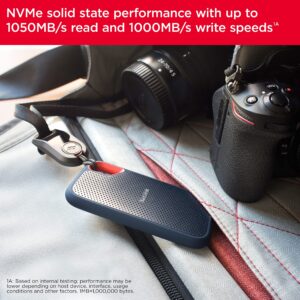 SanDisk Extreme 1 To NVMe SSD, disque externe, USB-C, jusqu'à 1 050 Mo/s en vitesse de lecture et 1 000 Mo/s en vitesse d'écriture, résistant à l'eau et à la poussière – Image 5