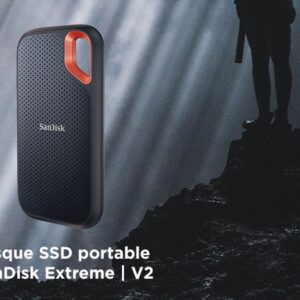 SanDisk Extreme 1 To NVMe SSD, disque externe, USB-C, jusqu'à 1 050 Mo/s en vitesse de lecture et 1 000 Mo/s en vitesse d'écriture, résistant à l'eau et à la poussière – Image 3