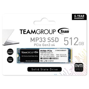 Team Group MP33 M.2 512 Go PCI Express 3.0 3D NAND NVMe
