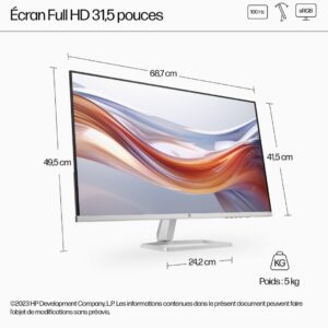 HP Series 5 31.5 inch FHD Monitor - 532sf – Image 4
