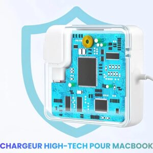 Chargeur MacBook Pro 85 W, chargeur MacBook Ywcking L-Tip compatible avec MacBook Pro 13 15 et 17 pouces 2006 2007 2008 2009 2010 2011 2012, pour modèle A1212 A1286 A1278 A1181 – Image 5