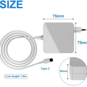 Chargeur USB C 61 W Type C, pour MacBook 2016/2017/2018/2019/2020 Pro AIR, Lenovo, ASUS, Acer, Dell, Xiaomi Air, MateBook, HP, ThinkPad et autres ordinateurs portables Type C – Image 5