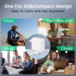 Chargeur 67W USB C pour Mac Book Air 2020/2019/2018, MacBook Pro 13/14/15/16 Pouces, Acer, Lenovo ThinkPad, HP et Tous Les périphériques USB - C (Câble de Charge de 2 Mètres Inclus) – Image 3