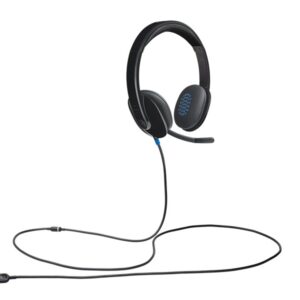 Logitech H540 Casque Filaire, Ecouteurs Stéréo Anti-Parasites, USB, Commandes sur l'Oreillette, Témoin Lumineux d'Activation de la Sourdine, PC/Mac/Portable/Chromebook - Noir – Image 3