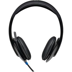 Logitech H540 Casque Filaire, Ecouteurs Stéréo Anti-Parasites, USB, Commandes sur l'Oreillette, Témoin Lumineux d'Activation de la Sourdine, PC/Mac/Portable/Chromebook - Noir – Image 4