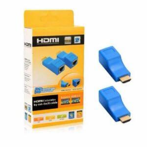 HDMI Extender, 30m à RJ45 Câble réseau Extender Convertisseur Répéteur TX Émetteur RX Récepteur sur CAT-5e CAT6 pour HDPC 4K 2K – Image 1