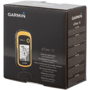 Garmin - - eTrex 10 GPS portable de randonnée - Fond cartographique mondial - Jaune/Noir – Image 1