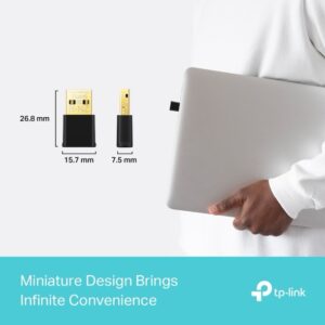 TP-Link Clé WiFi 6 Puissante AX1800 Mbps, Archer TX20U Nano, Nano Adaptateur USB WiFi, dongle WiFi, Bi-Bande, 2.4G / 5GHz, MU-MIMO, WPA3, Compatible avec Windows 11/10 – Image 3