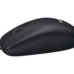 Logitech M100 Souris filaire USB, 3 boutons, 1000 DPI, suivi optique, ambidextre, compatible avec PC, Mac, ordinateur portable - Noir – Image 3