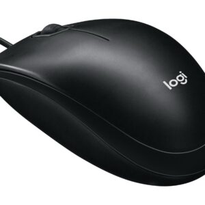Logitech M100 Souris filaire USB, 3 boutons, 1000 DPI, suivi optique, ambidextre, compatible avec PC, Mac, ordinateur portable - Noir – Image 4