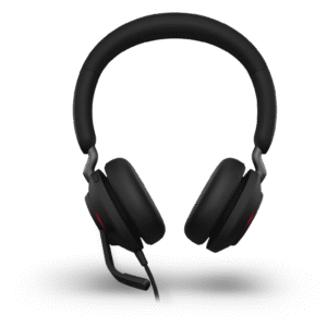 Jabra Evolve2 40 SE Casque stéréo filaire antibruit avec technologie d'appel à 3 microphones et câble USB-C Certifié MS Teams Fonctionne avec toutes les autres plateformes Noir – Image 3