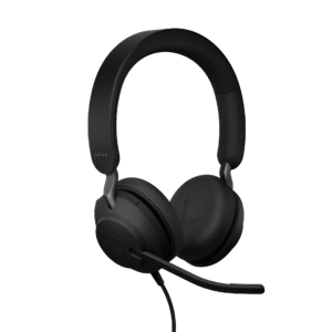 Jabra Evolve2 40 SE Casque stéréo filaire antibruit avec technologie d'appel à 3 microphones et câble USB-C Certifié MS Teams Fonctionne avec toutes les autres plateformes Noir – Image 5
