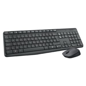 Logitech MK235 Combo Clavier Souris sans fil pour Windows, 2,4 GHz Récepteur USB, 15 Touches de Fonctions, Batterie Longue Durée, PC/Portable, Clavier AZERTY Français – Image 4