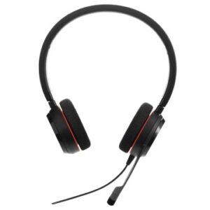 Jabra Evolve 20 Stereo Casque audio - Casque certifié Microsoft pour VoIP Softphone avec annulation passive du bruit - Càble USB avec contrà´le volume - Noir – Image 4