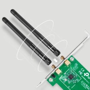 TP-Link Carte WiFi PC Adaptateur PCI Express (PCIe) N 300 Mbps avec Equerre Low Profile, Windows 11/10/8.1/8/7 & Linux, Noir, TL-WN881ND – Image 4