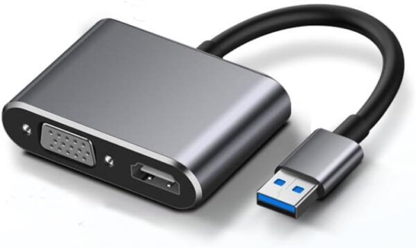 ADAPTATEUR USB TO VGA & HDMI