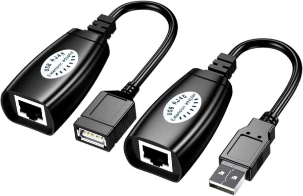 Adaptateur de connecteur de câble d'extension USB sur RJ45