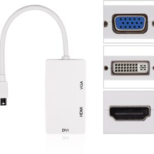 Adaptateur 3 en 1 Mini DisplayPort vers DVI HDMI VGA – Image 3