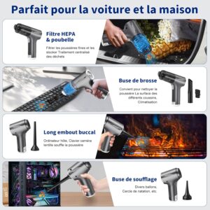 SOUFFLEUR PORTABLE SANS FIL RECHARGEABLE – Image 3