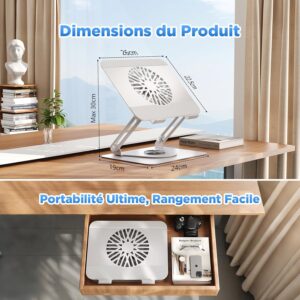 SUPPORT ORDINATEUR 360° 1 VENTILATEUR – Image 3